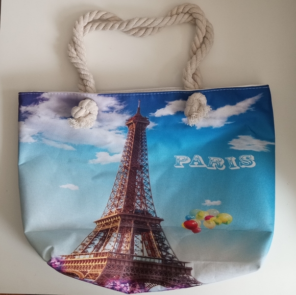 🗼👜 Paris Eiffel Tower Bag 👜🗼| Tote, Beach 🏖️ or Shopping 🛍️ Bag - Picture 3 of 7